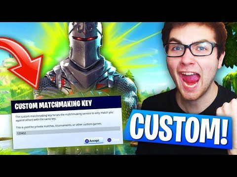 Custom matchmaking key code fortnite