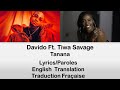 Davido - Tanana ft. Tiwa Savage Lyrics / English Translation / Paroles / Traduction Française