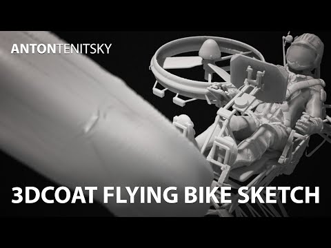 Photo - 3DCoat Flying Bike Sketch | Endüstriyel Tasarım - 3DCoat