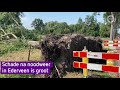 Schade na noodweer in Ederveen