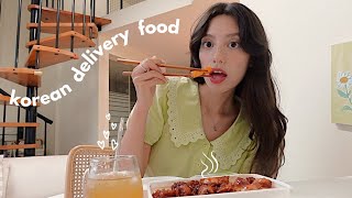 eating ONLY Korean delivery foods for 24 hours!