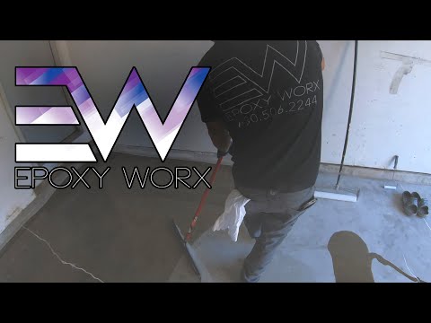 Vapor Barrier Epoxy Garage Install