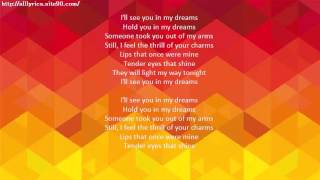 DIANA KRALL I'll See You In My Dreams Lyrics