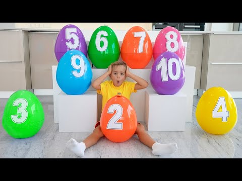 Aprende los números del 1 al 10 con Vlad y Niki y el bebé Chris