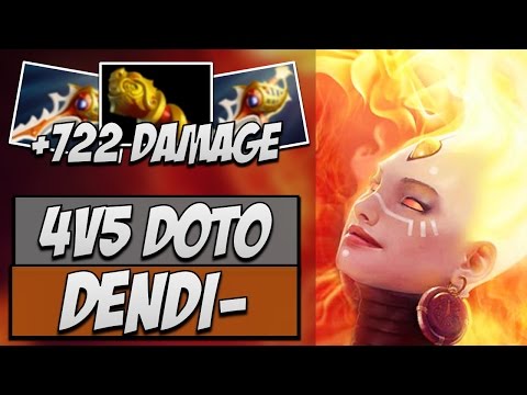 Navi.Dendi Lina -  7733 MMR | Dota 2 Gameplay 7.14