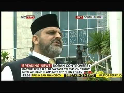 3-6 Sky News Report Ahmadiyya Muslims Response to Quran Controversy with Ahsan Ahmedi