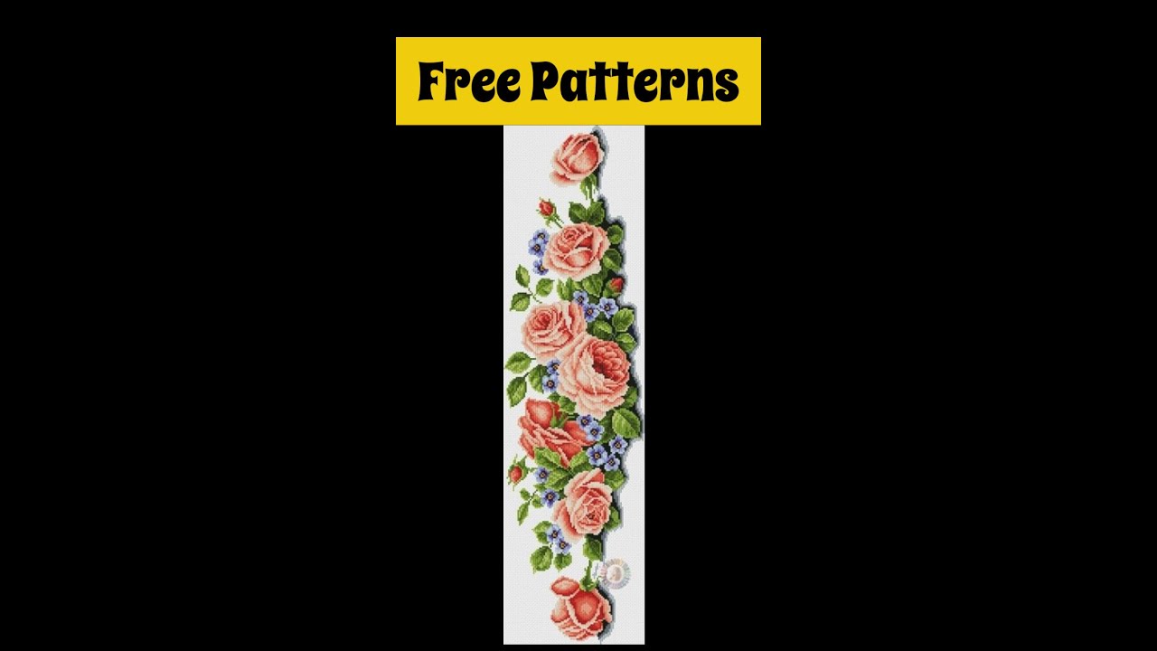 Cute Flowers Bouquet/ Large Cross Stitch Patterns Free PDF/ #shorts