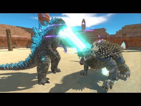 GODZILLA vs ANGUIRUS Who Is The Strongest? - Animal Revolt Battle Simulator