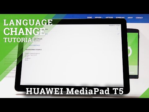 How to Change Language in HUAWEI MediaPad T5 - Language Settings
