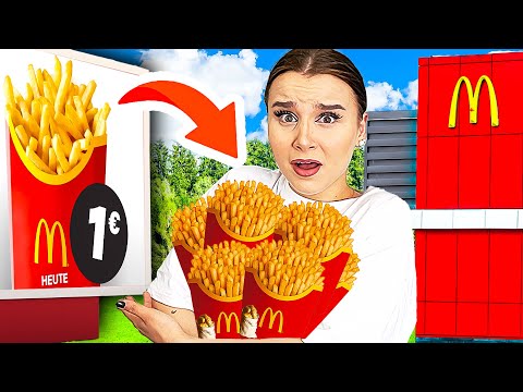 ALLES KAUFEN & ESSEN 🍟😰 was als erstes auf Speisekarte steht !  (für 24 Stunden) - Celina