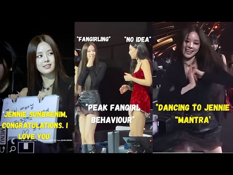 izna Jeemin fangirling over Jennie at GDA 2026 for 1 and half minute straight