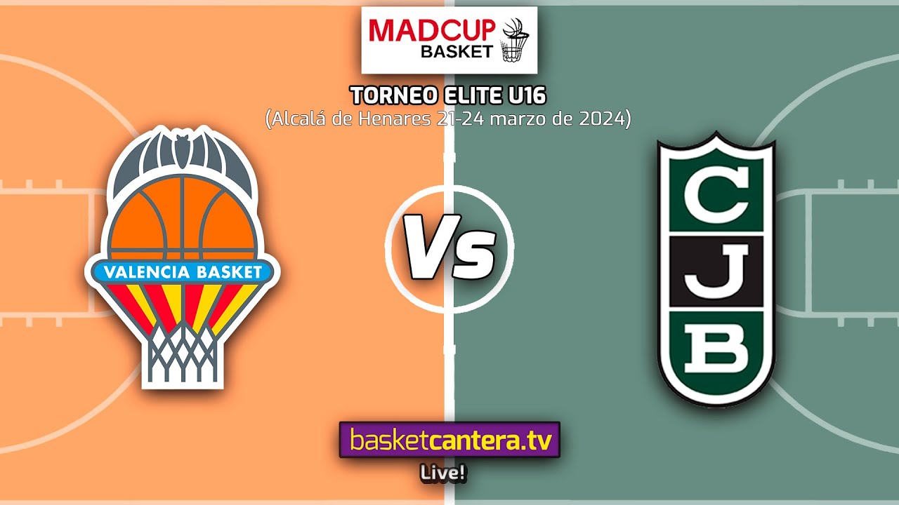 U16M. VALENCIA BASKET vs JOVENTUT BADALONA. 3/4 Puesto. Torneo U16M Elite MadCup #BasketCantera.TV