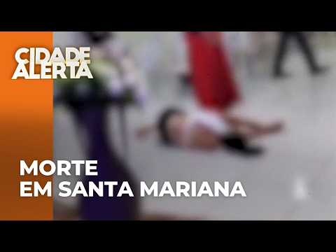Mulher é esfaqueada e corre para se proteger em igreja; suspeito ameaçava pessoas antes do ataque