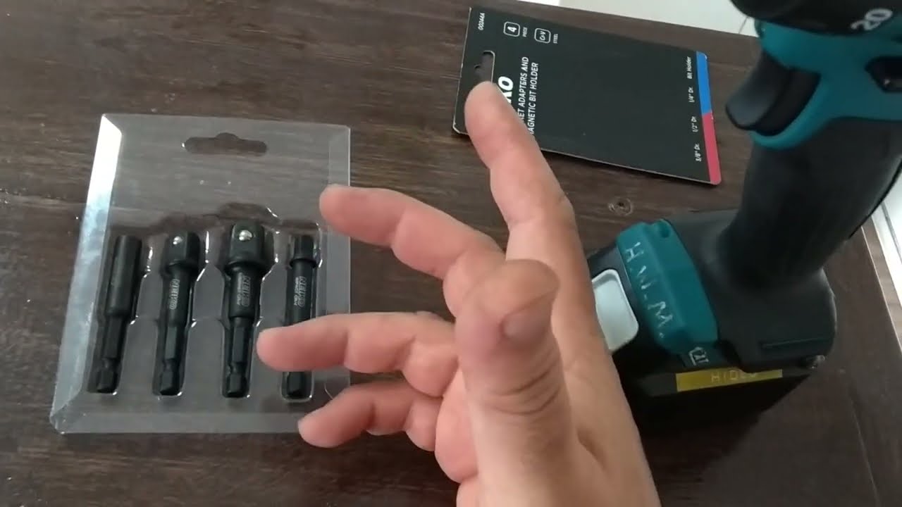 Jogo de adaptadores de soquetes de impacto e bits de 1/4 Neiko