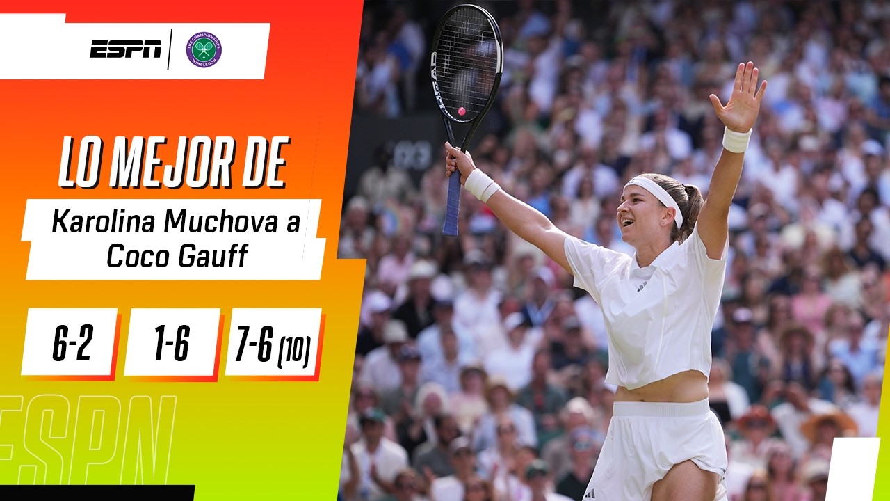 TRAS UN TIE-BREAK DONDE LO PUDO PERDER, MUCHOVA SE IMPUSO ANTE GAUFF Y ES FINALISTA | RESUMEN