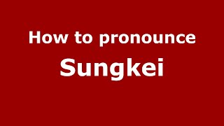 How to pronounce Sungkei