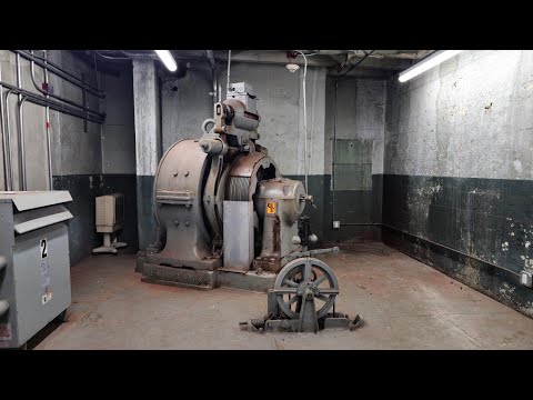 EPIC 1910 Westinghouse/1990's MCE Gearless DC Traction Elevator Machine Room