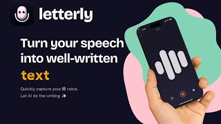 ⚡️ Letterly App Review: Turn Voice Notes into Structured Text Instantly!