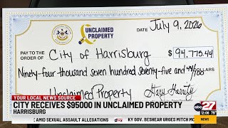 Pennsylvania Treasury returns more than $94,000 to the City of Harrisburg