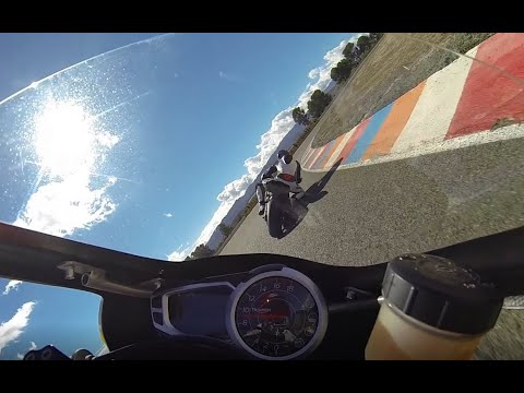 Keith with the Triumph 675 - Almeria Race - 12/10/2015