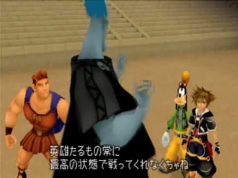 KH2, Japanese cutscene: 180 - Olympus Coliseum: First Visit (Part 18)