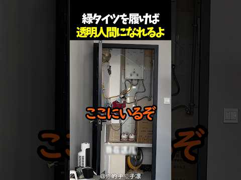 緑タイツを履けば透明人間になれるよ