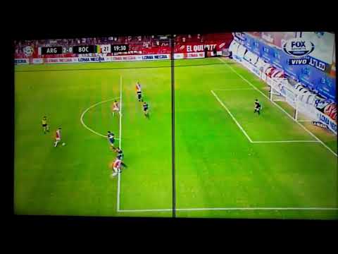 Gol de Batallini - Argentinos Jrs 2 Vs Boca 0 - Superliga Argentina 2017/18 Fecha 18