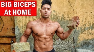 5 min Home Biceps Workout (No Gym) Muscle Building | Rohit Khatri Fitness
