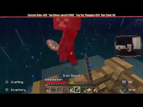 Minecraft  Chill Stream  Jan  21, 2019 pt1   FISHING! Then Tearing Down & Starting Anew