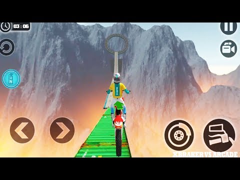 Impossible Motor Bike Tracks: New Motor Unlocked Game Stunts | Levels 11 to 13 - Android GamePlay