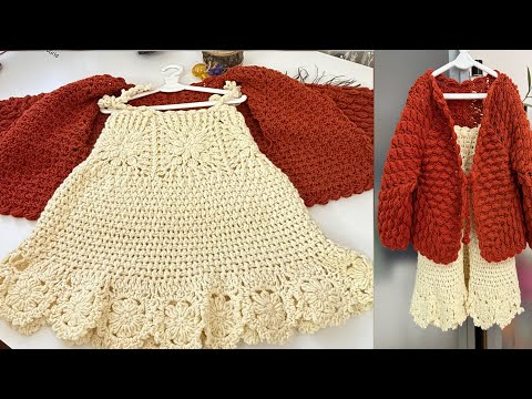 Adım Adım Tığ İşi Motifli Elbise Yapımı🌼Kolay✨Şık Tasarım