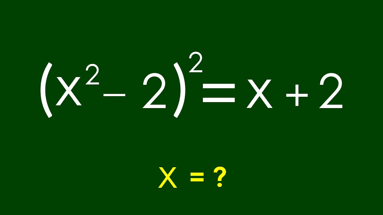 A Nice Algebra Problem | Math Olympiad x=?
