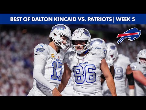 Buffalo Bills TE Dalton Kincaid's Best Plays From Career Game vs. Patriots | Week 5
