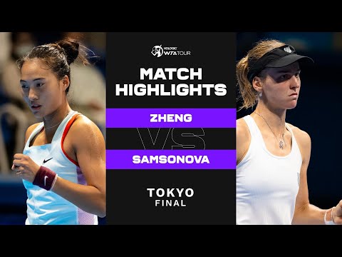 Теннис Qinwen Zheng vs. Liudmila Samsonova | 2022 Tokyo Final | WTA Match Highlights