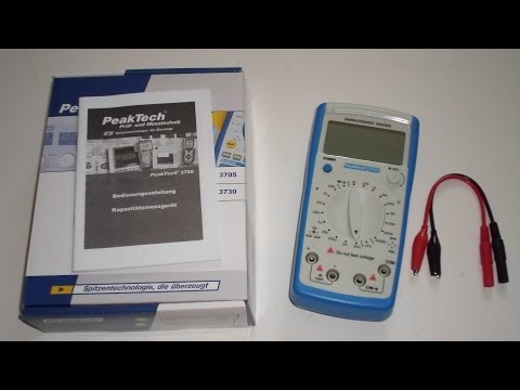 PeakTech 3705 Kapazitätsmessgerät Unboxing