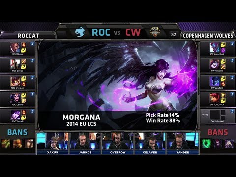 ROCCAT vs Copenhagen Wolves | Season 4 EU LCS Spring split 2014 W7D1 G4 | ROC vs CW Full game HD