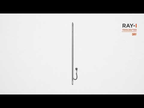 Электрический полотенцесушитель Mario Ray-I TR 2.21.1102.15.Р (4820111355730, 1100x30, хром/сатин/белый глянец/черный матовый, с таймером)