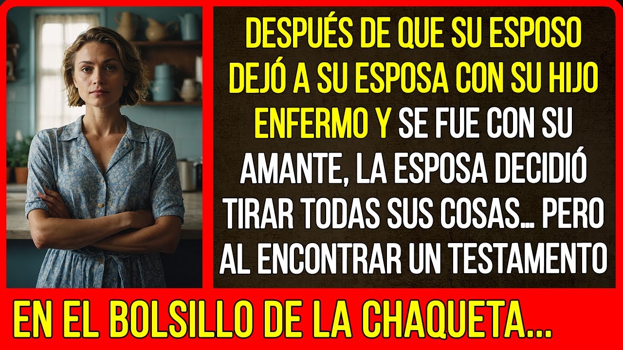 Después de que su esposo dejó a su esposa con su hijo enfermo y se fue con su amante, la esposa...