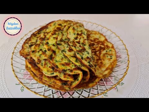 I made it for breakfast and it was gone instantly. Grate one zucchini and one potato.