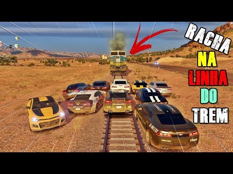 RACHA NA LINHA DO TREM SÓ DE CAMARO! FORZA HORIZON 3 ONLINE
