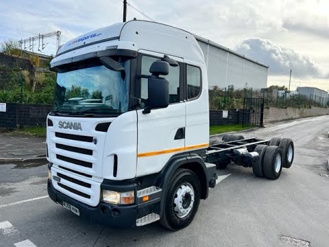 NJ58 HHM - Scania G420 10 Tyre Rear Lift Chassis Cab | Law Truck Centre UK