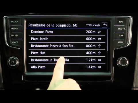 Volkswagen Golf R. Modelo 2014. Impresiones sistema multimedia. Discover Pro