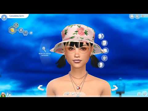 sims4 premium cc download girl Cassandra Goth by Bonita100 Cas Video Preview