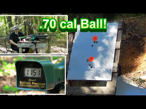 .70 cal Ball Hunting Rounds Range Tests!