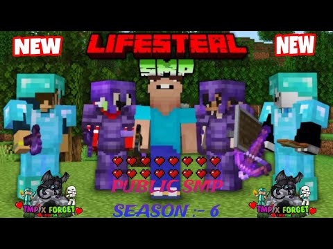 Minecraft 24/7 Lifesteal SMP Live! Join Season 6 Now!