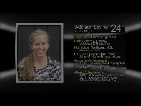 Addison Levine Softball Recruiting Video - Class of 2022
