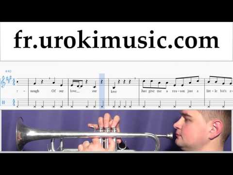 Cours de Trompette Pink - Just Give Me A Reason Partie#2 Partitions Mélodie Сhansons Tuto Comment