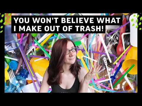 I Made Art out of Plastic Trash - Upcycling Trash to Treasure