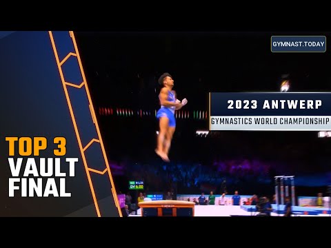 Top 3 in Men's Vault Final - 2023 Antwerp Gymnastics World Championship