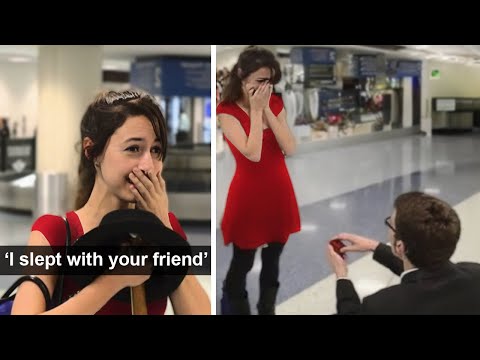 Cheating Girlfriend Gets Humiliated During Wedding Proposal...